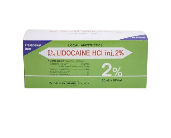 Lidocaine 2% HCL Inj. brunodermalfiller.com 1 Box (10 Vials) 